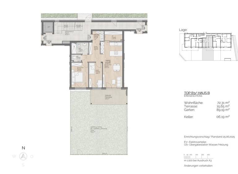 Wohnung zum Kauf 586.000 € 3 Zimmer 72,3 m² EG St. Lorenz 5310