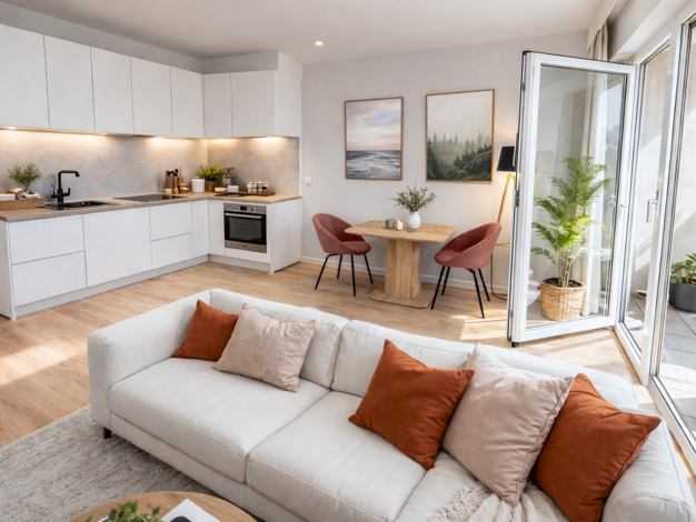 Terrassenwohnung zum Kauf - Neubau provisionsfrei 384.000 € 2 Zimmer 52,3 m² EG Breite Straße 15 Nufringen 71154