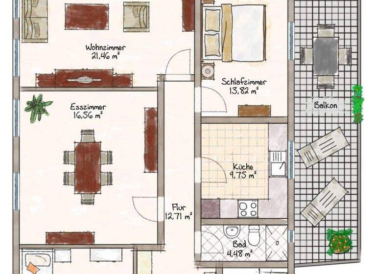 Wohnung zur Miete 985 € 4 Zimmer 105 m² 2. Geschoss Karlstadt 97753