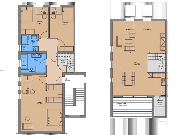 Maisonette zur Miete 3.300 € 4 Zimmer 163 m² 4. Geschoss frei ab 01.05.2026 Westendstraße 48 Westend-Süd Frankfurt am Main 60325