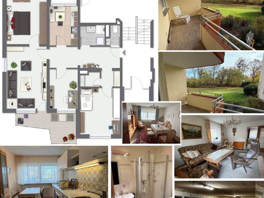 Wohnung zum Kauf 225.000 € 3,5 Zimmer 90,1 m² 1. Geschoss Neue Heimat Bayreuth 95448