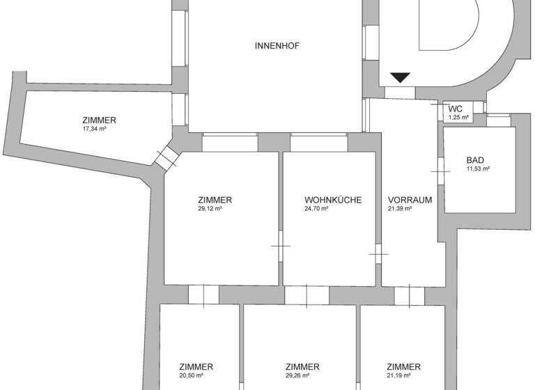 Wohnung zur Miete 3.175 € 5 Zimmer 176,4 m² 2. Geschoss Wien 1010