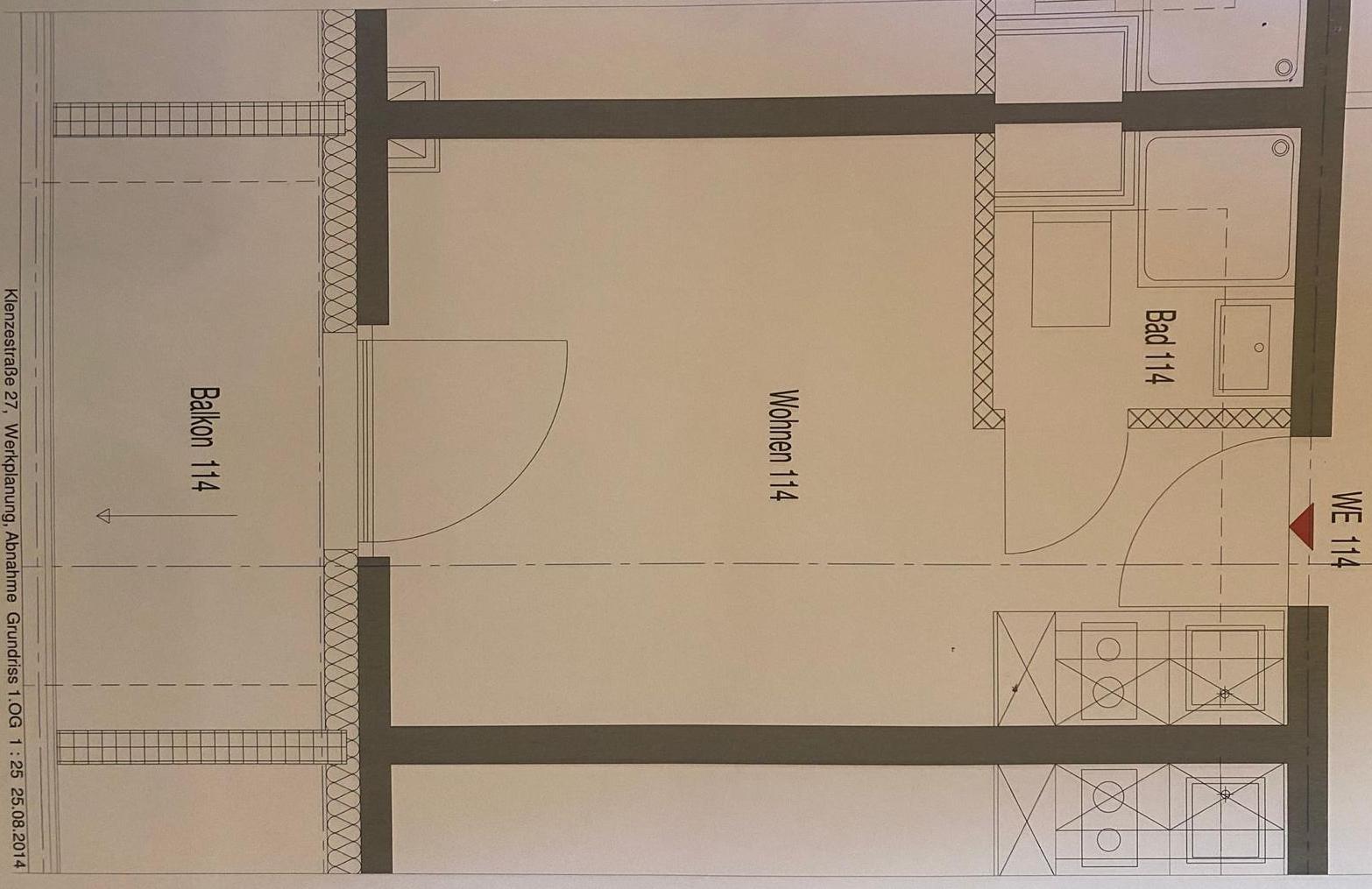 Studio zur Miete 550 € 1 Zimmer 18 m²<br/>Wohnfläche 1.<br/>Geschoss 15.01.2025<br/>Verfügbarkeit Klenzestraße 27 Kumpfmühl - West Regensburg 93051