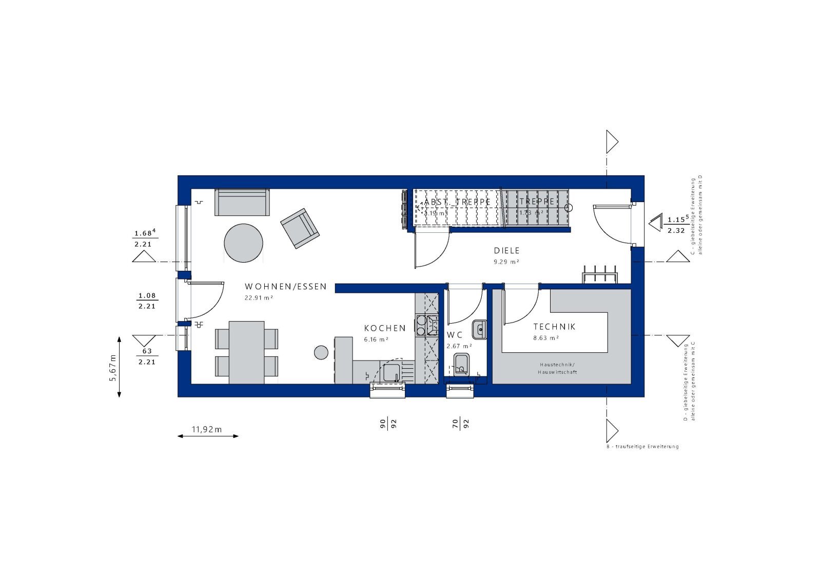 Haus zum Kauf 466.399 € 4 Zimmer 107 m²<br/>Wohnfläche 272 m²<br/>Grundstück Sterkrade - Nord Oberhausen 46147