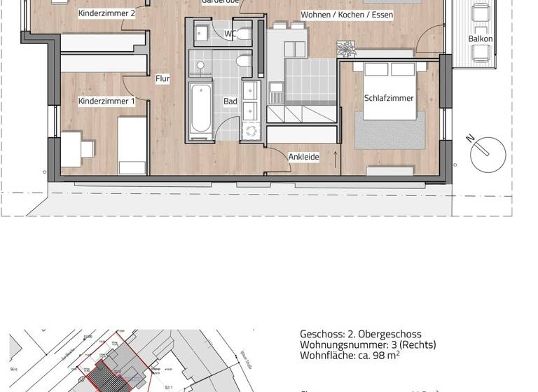 Wohnung zum Kauf 674.500 € 4 Zimmer 98,3 m²<br/>Wohnfläche 2.<br/>Geschoss Laubegast-Nord/Alttolkewitz Dresden 01279