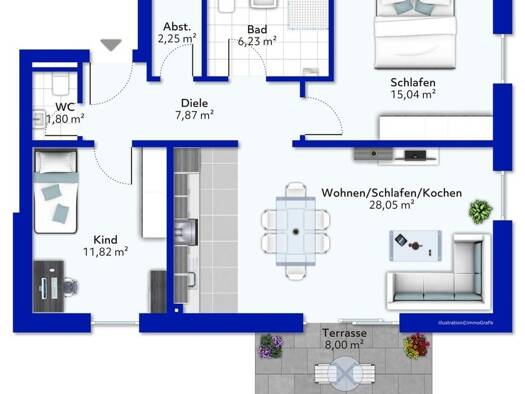 Wohnung zum Kauf - Erstbezug provisionsfrei 327.876 € 3 Zimmer 73,7 m² Welschbillig 54298