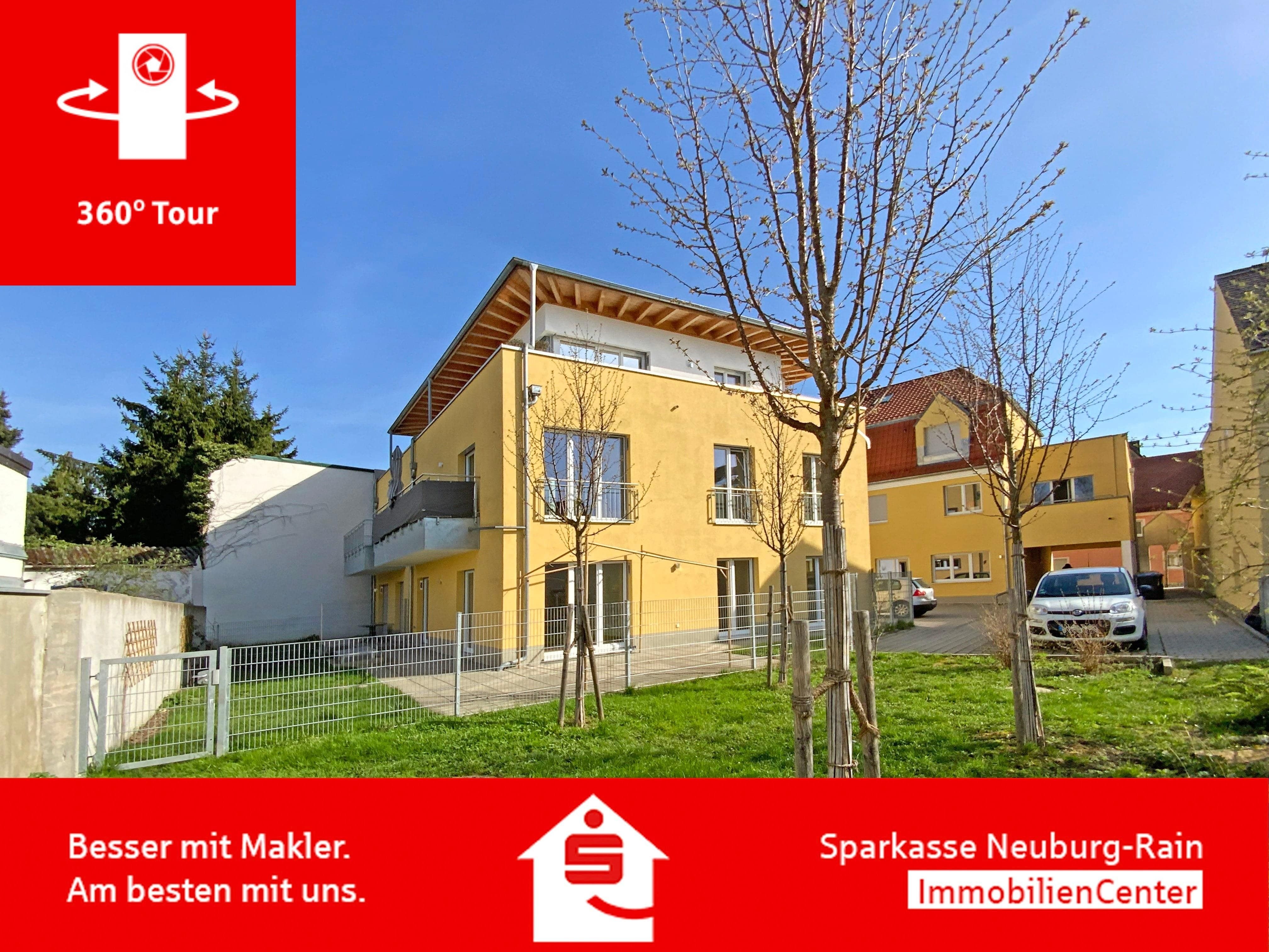 Wohnung zur Miete 1.200 € 3 Zimmer 90 m²<br/>Wohnfläche 1.<br/>Geschoss ab sofort<br/>Verfügbarkeit Neuburg Neuburg 86633