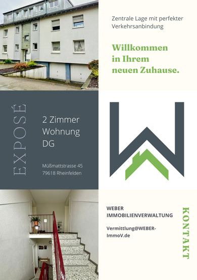 Wohnung zur Miete 780 € 2 Zimmer 68,2 m² Müssmattstraße 45 Rheinfelden Rheinfelden (Baden) 79618