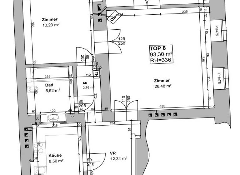 Wohnung zum Kauf provisionsfrei 340.500 € 3 Zimmer 93,3 m² Wien 1020
