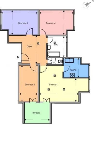 Wohnung zur Miete 1.700 € 4 Zimmer 113 m² Dachgeschoss, 3. Geschoss frei ab sofort Reinickendorf Berlin 13409
