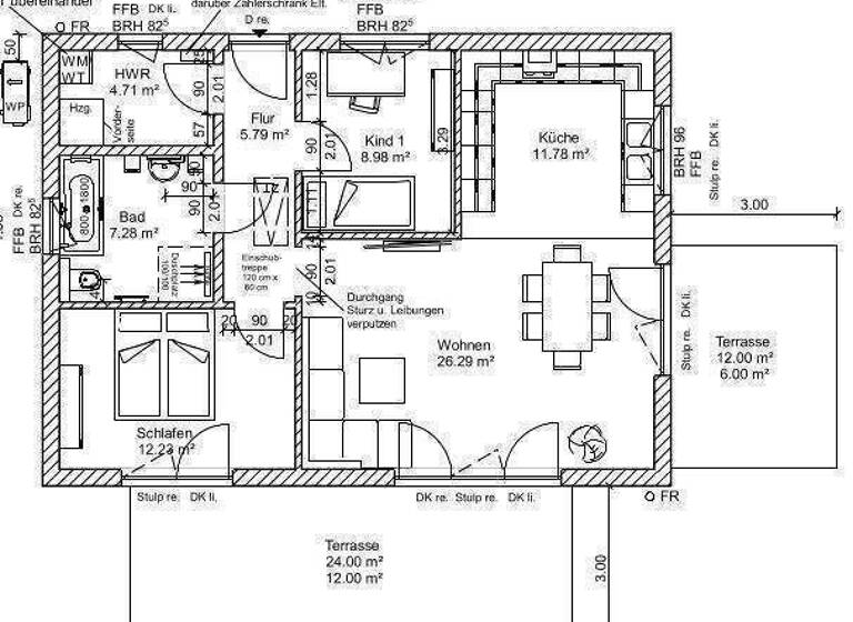 Bungalow zum Kauf 349.000 € 3 Zimmer 95 m² 675 m² Grundstück Niepars 18442