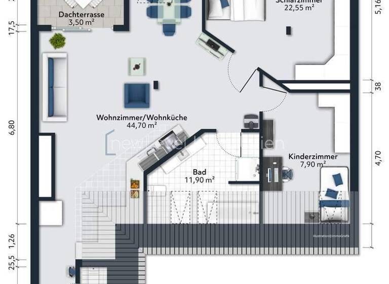 Wohnung zum Kauf 585.000 € 3 Zimmer 97 m² 5. Geschoss Plänterwald Berlin 12435