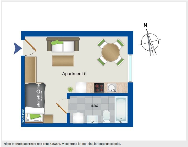 Studio zur Miete 500 € 1 Zimmer 25 m²<br/>Wohnfläche ab sofort<br/>Verfügbarkeit Höhenweg 27 Schweinhausen Hochdorf 88454