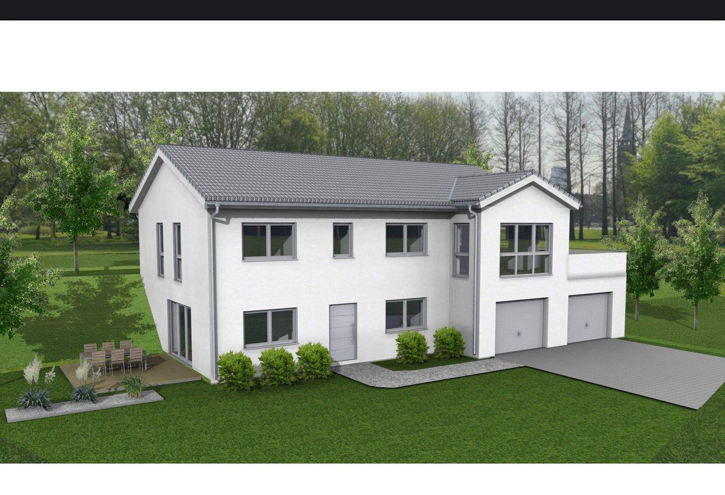 Immobilie in Veitshöchheim - Fertig projektiertes 200 m² Haus mit Einliegerwohnung inkl. 700 m² Grundstück & Doppelgarage - Bild 0