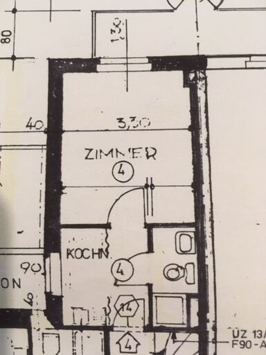 Wohnung zur Miete 325 € 1 Zimmer 22 m² 5. Geschoss Benedikt-Schmittmann-Str. Pempelfort Düsseldorf 40479