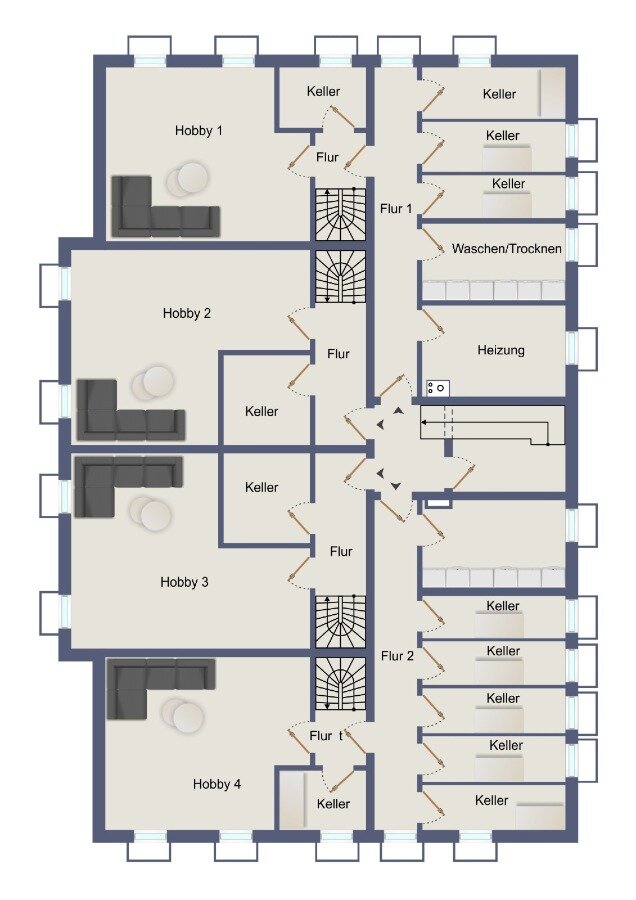 Maisonette zum Kauf provisionsfrei 307.000 € 2 Zimmer 75 m²<br/>Wohnfläche Hirschaid Hirschaid 96114