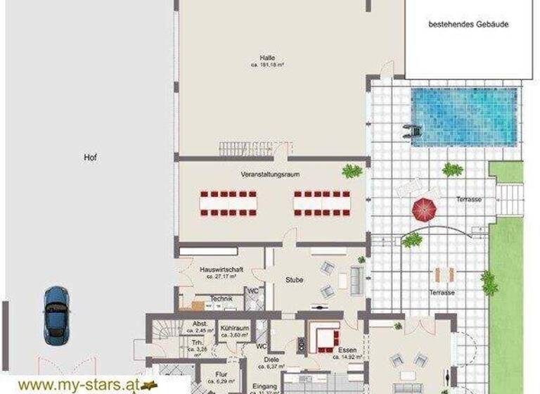 Haus zum Kauf 2.100.000 € 10 Zimmer 500 m² 23.030 m² Grundstück Gögging Bad Füssing 94072