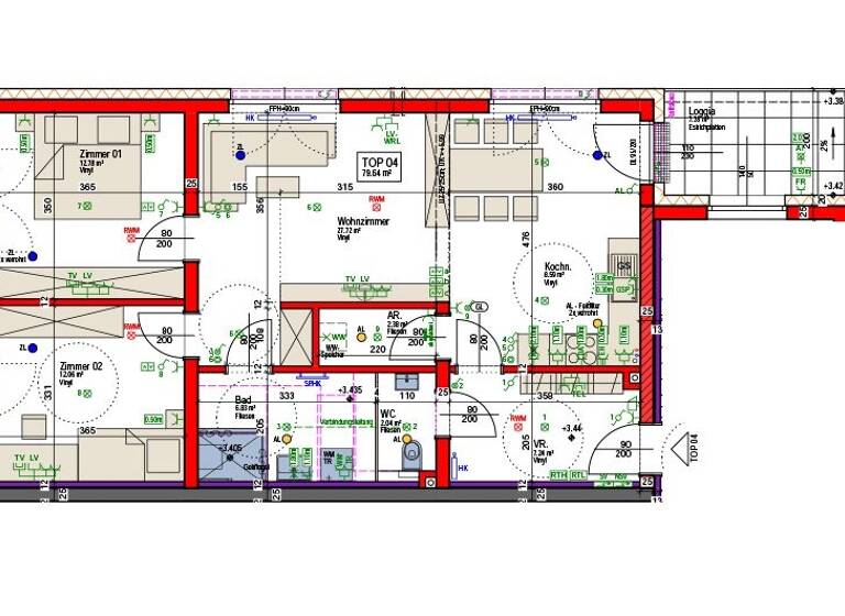 Wohnung zur Miete 868 € 79,6 m² Mittergrabern 125/4 Schöngrabern 2020