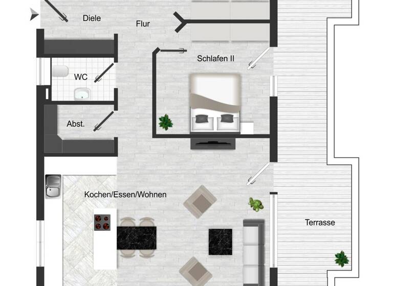 Wohnung zur Miete - Erstbezug 1.680 € 3 Zimmer 105 m² 4. Geschoss Tiengen Waldshut-Tiengen 79761