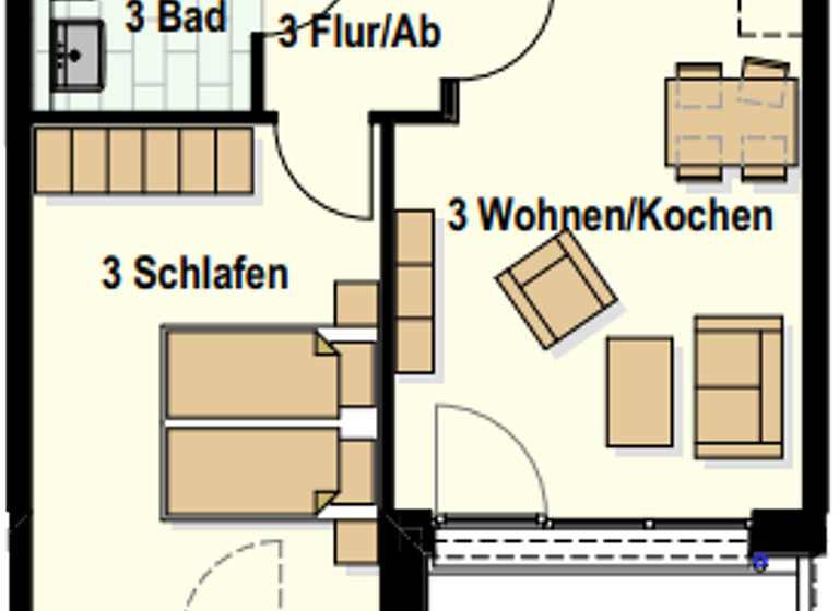 Wohnung zum Kauf provisionsfrei 233.500 € 2 Zimmer 50,9 m² Am Teich 12-15 Innenstadt Neumünster 24534