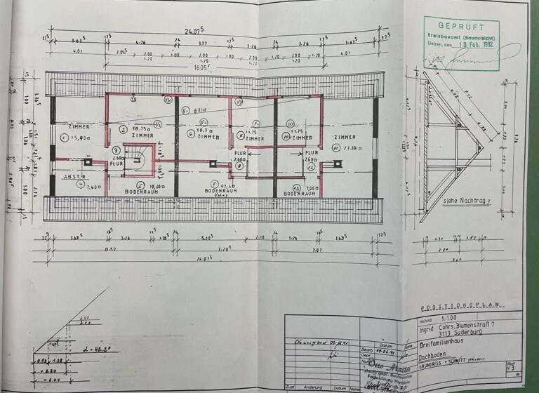 Reihenendhaus zum Kauf 208.000 € 5,5 Zimmer 109 m² 633 m² Grundstück Suderburg 29556