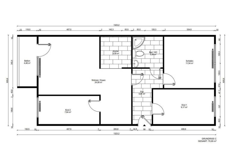 Wohnung zur Miete 528 € 4 Zimmer 70,7 m² 2. Geschoss frei ab sofort Hohes Gebirge 24 Neustädtel Schneeberg 08289