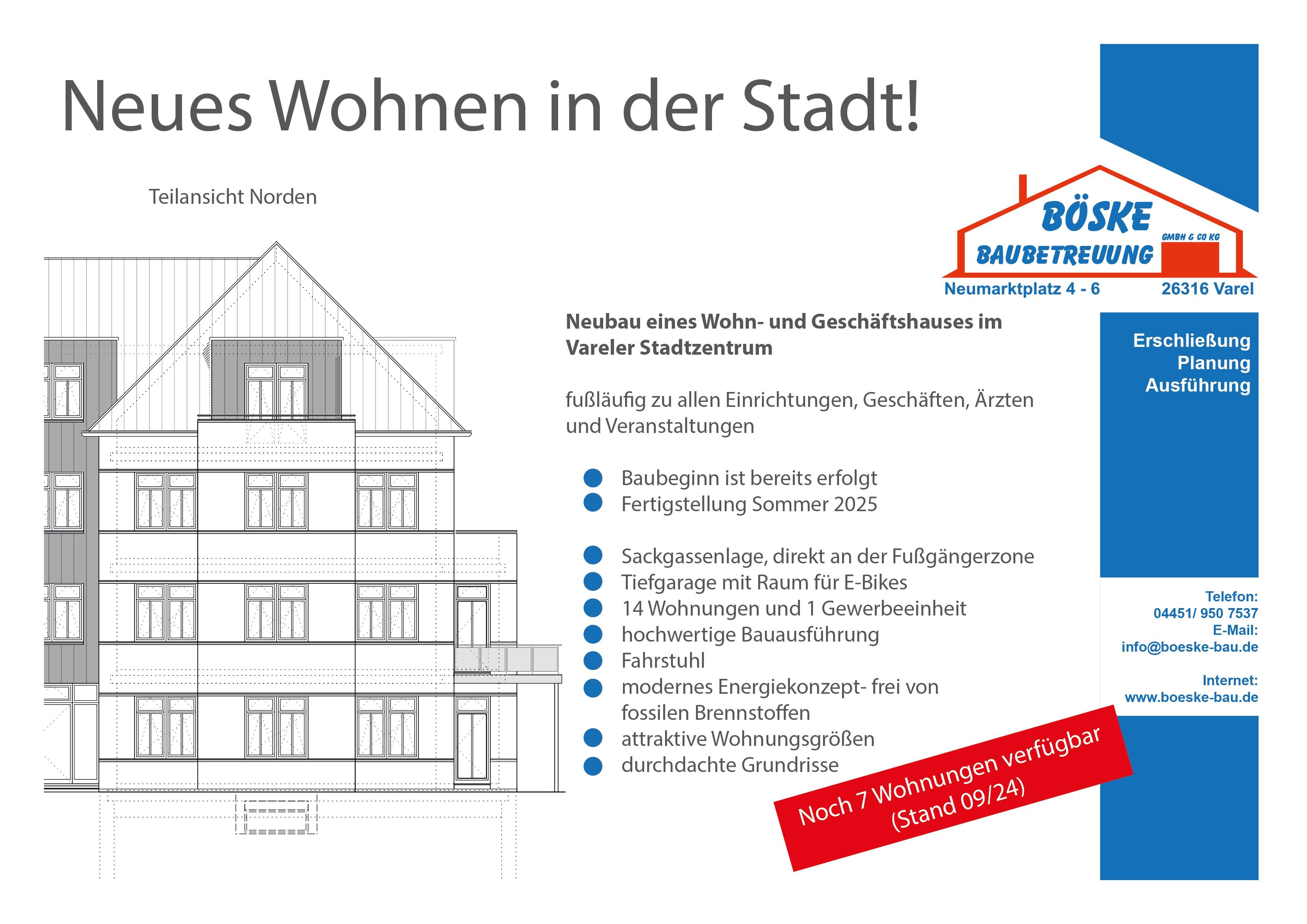 Wohnung zum Kauf provisionsfrei ab sofort<br/>Verfügbarkeit Varel Varel 26316