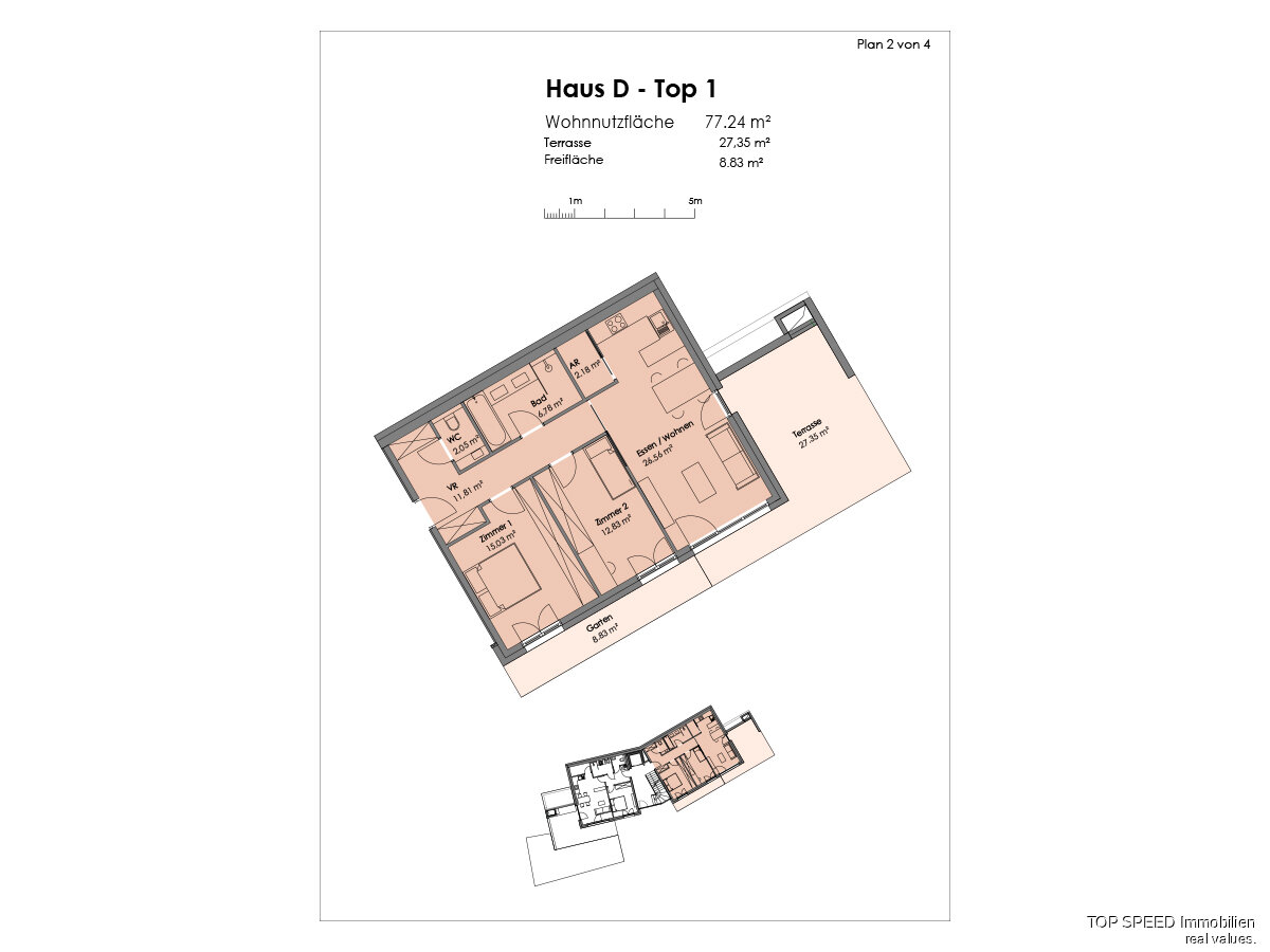 Wohnung zum Kauf 405.000 € 3 Zimmer 77,3 m²<br/>Wohnfläche Sankt Martin am Tennengebirge 5522