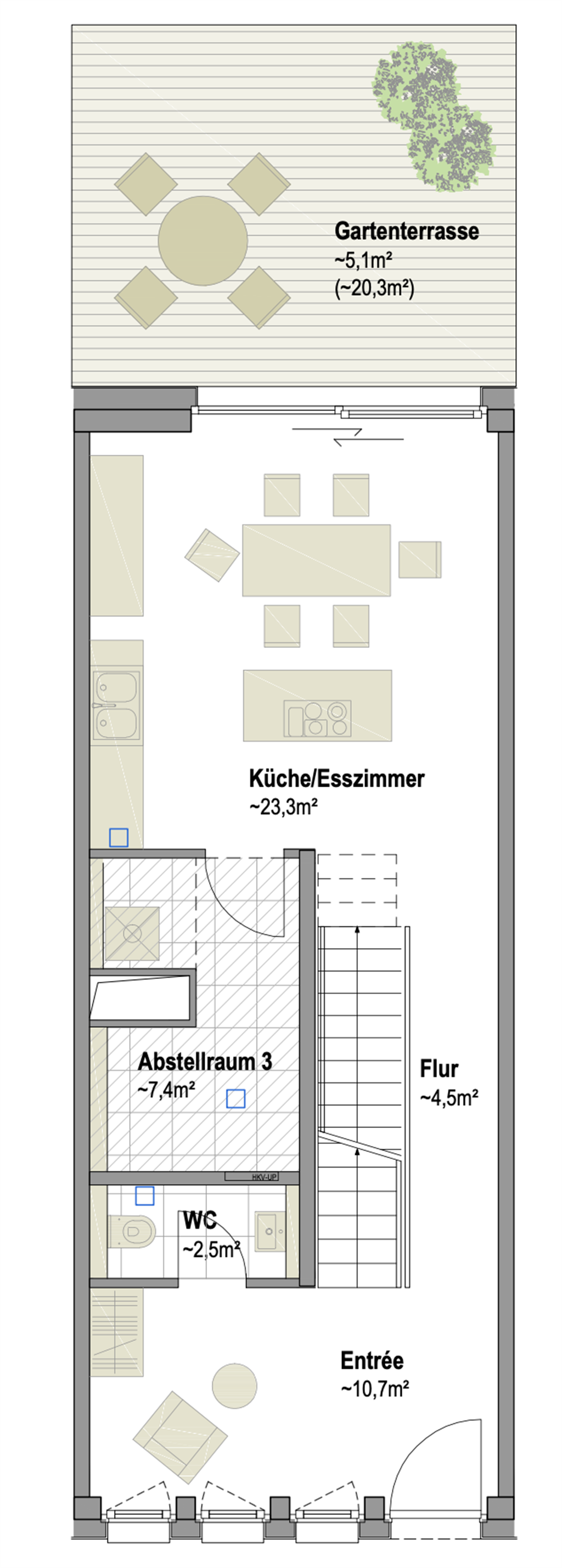 Reihenmittelhaus zum Kauf 1.850.000 € 5 Zimmer 188 m²<br/>Wohnfläche Uhlenhorst Hamburg 22081