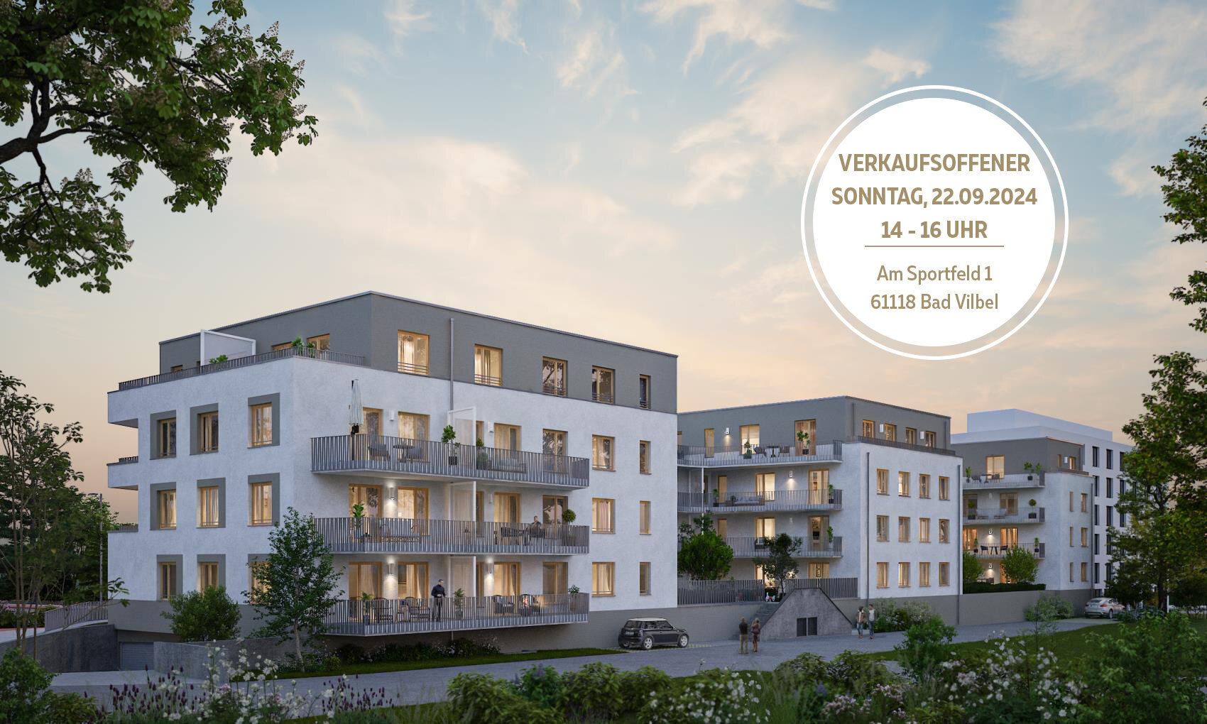 Penthouse zum Kauf provisionsfrei 619.900 € 3 Zimmer 100 m²<br/>Wohnfläche Am Sportfeld 1 Bad Vilbel Bad Vilbel 61118