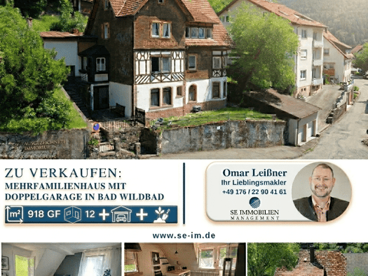 Mehrfamilienhaus zum Kauf 319.000 € 10 Zimmer 213 m² 918 m² Grundstück Bad Wildbad Bad Wildbad 75323