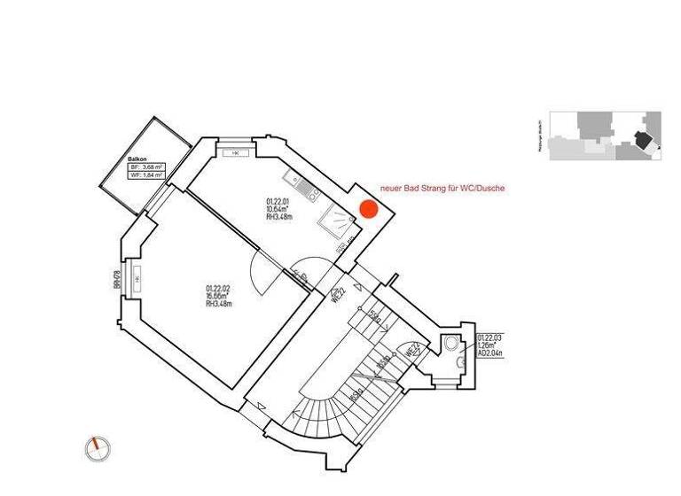 Studio zum Kauf 199.000 € 1 Zimmer 31,2 m² 3. Geschoss frei ab sofort Pfalzburger Str. 51 Wilmersdorf Berlin 10717