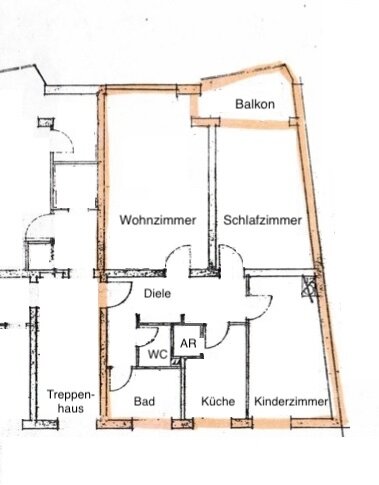 Wohnung zum Kauf 274.500 € 3 Zimmer 76,5 m²<br/>Wohnfläche 2.<br/>Geschoss Marienberg Nürnberg 90409