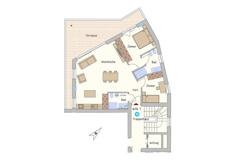 Wohnung zum Kauf 525.000 € 3 Zimmer 74,9 m² 2. Geschoss Eichholzweg 1 Montan 39040