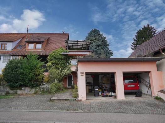 Doppelhaushälfte zum Kauf 399.000 € 4 Zimmer 105,3 m² 900 m² Grundstück Dürrenbüchig Bretten 75015