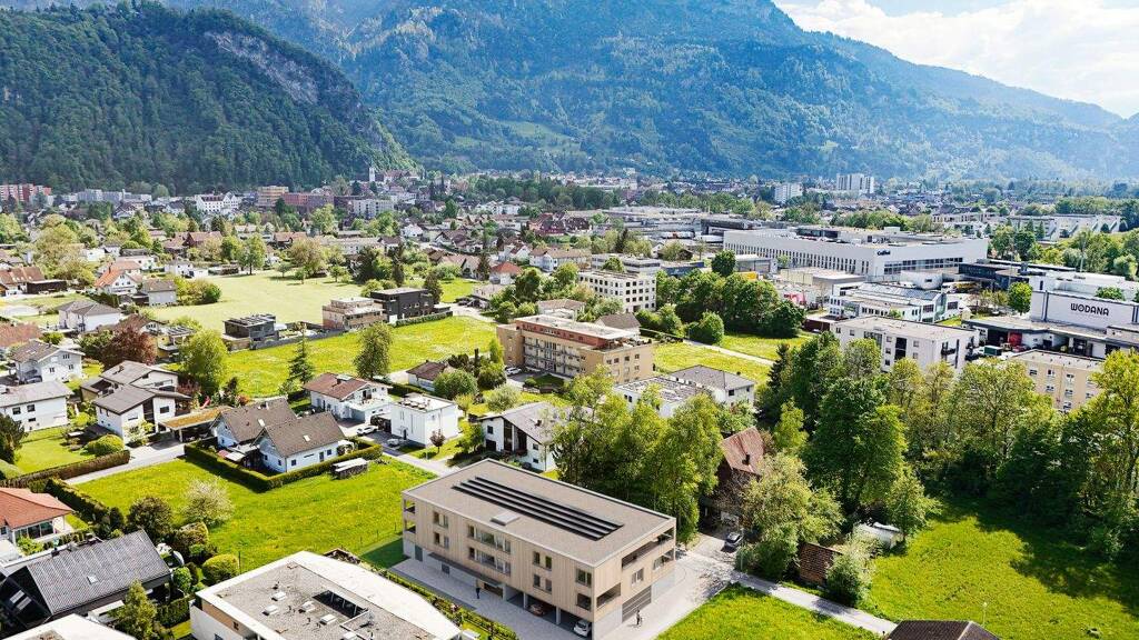 Terrassenwohnung zum Kauf - Erstbezug provisionsfrei 338.824 € 2 Zimmer 50,1 m² 1. Geschoss Gutenbergstraße 20a Hohenems 6845