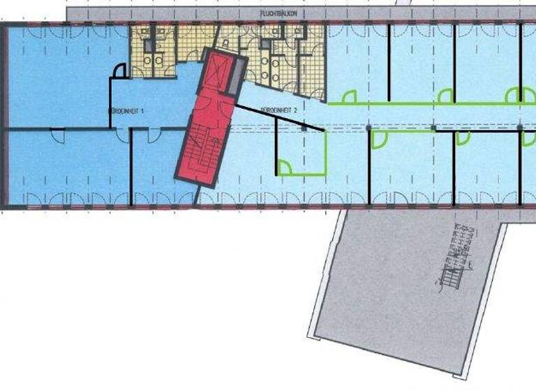 Bürofläche zur Miete provisionsfrei 569,3 m² Bürofläche teilbar ab 198,3 m² Derendorf Düsseldorf 40476