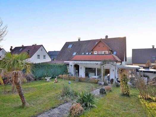 Doppelhaushälfte zum Kauf 429.000 € 5 Zimmer 149,3 m² 504 m² Grundstück Mühlhausen Tiefenbronn / Mühlhausen 75233