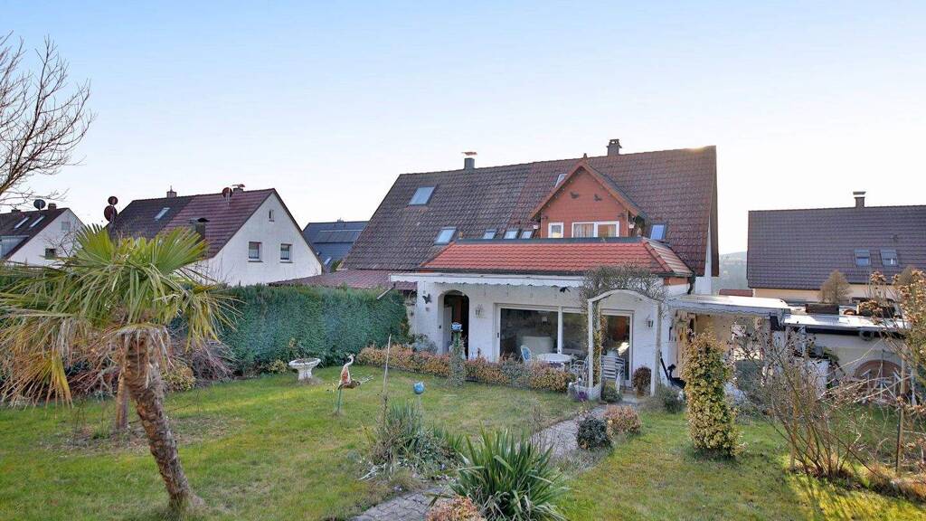 Doppelhaushälfte zum Kauf 429.000 € 5 Zimmer 149,3 m² 504 m² Grundstück Mühlhausen Tiefenbronn / Mühlhausen 75233