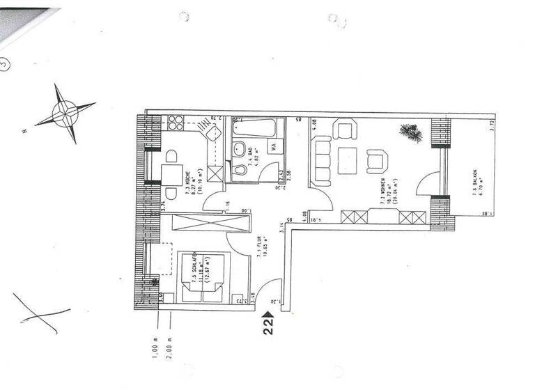 Terrassenwohnung zum Kauf 100.000 € 2 Zimmer 57 m² 2. Geschoss Niederneundorfer Allee 14b Spandau Berlin 13587