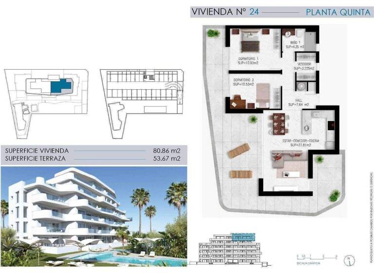 Penthouse zum Kauf - Erstbezug provisionsfrei 620.000 € 3 Zimmer 80 m² Mil Palmeras