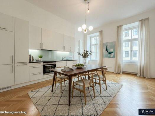Wohnung zur Miete 2.380 € 5 Zimmer 143,7 m² 2. Geschoss Schleifmühlgasse Wien 1040