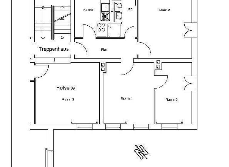 Wohnung zur Miete 402 € 3 Zimmer 61,8 m² 3. Geschoss Pawlowallee 01 Eisenhüttenstadt 15890