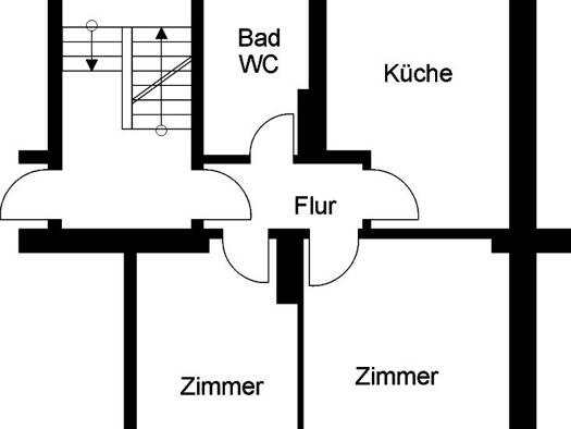 Wohnung zur Miete 589 € 2 Zimmer 53,1 m² 2. Geschoss frei ab sofort Im Mittelfeld 15 Poll Köln 51105