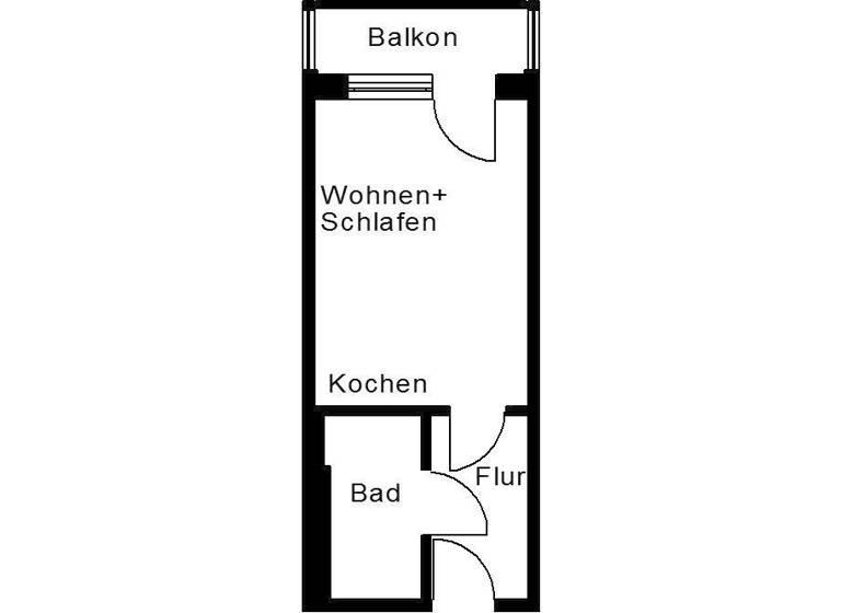 Studio zur Miete 233 € 1 Zimmer 27,4 m² 1. Geschoss Dittesstraße 60 Westend Plauen 08523