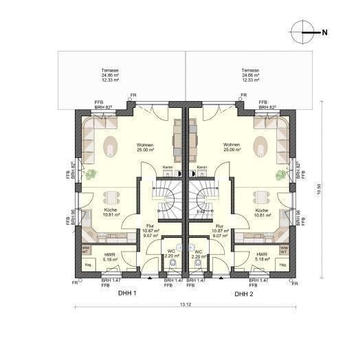 Doppelhaushälfte zum Kauf provisionsfrei 360.000 € 5 Zimmer 115 m²<br/>Wohnfläche 377 m²<br/>Grundstück Wendisch Langendorf Klausdorf 18445