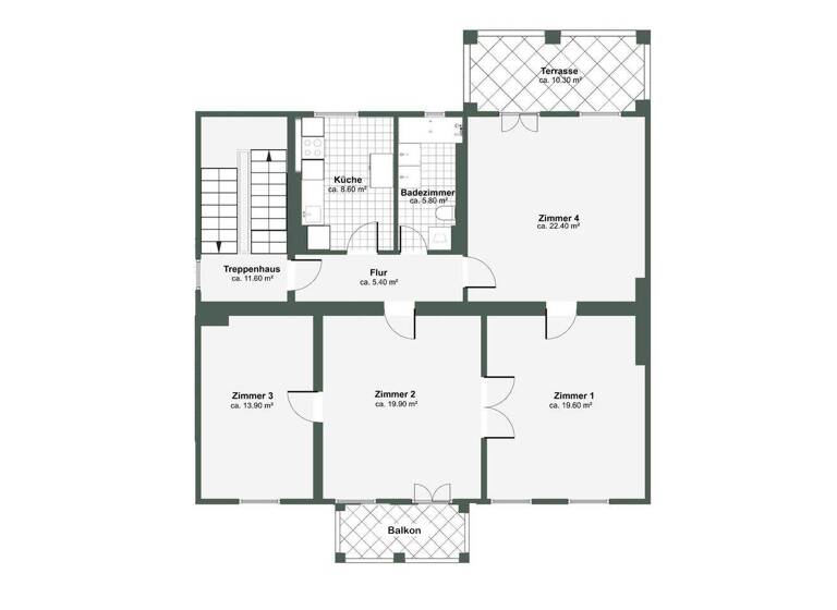 Wohnung zum Kauf provisionsfrei 595.000 € 4 Zimmer 99 m² 1. Geschoss Niederschönhausen Berlin / Niederschönhausen 13156