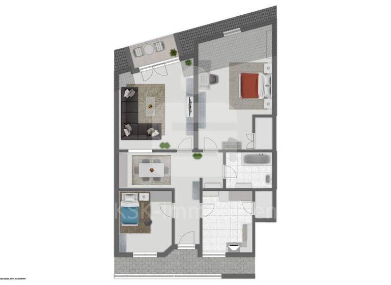 Wohnung zum Kauf 249.000 € 3 Zimmer 93 m² 3. Geschoss Troisdorf 53840