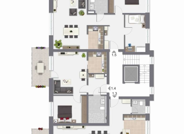 Wohnung zum Kauf als Kapitalanlage geeignet 388.150 € 3 Zimmer 83,5 m²<br/>Wohnfläche Eichenweg 23 Warendorf Warendorf 48231