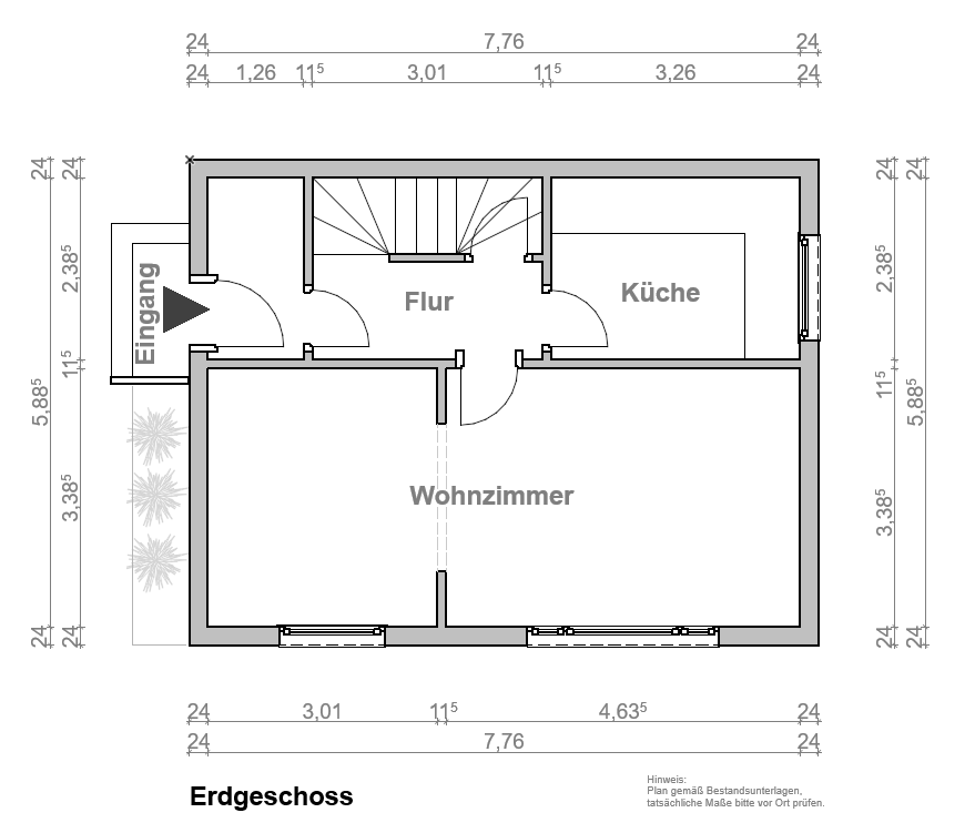 Mehrfamilienhaus zum Kauf provisionsfrei 165.000 € 3,5 Zimmer 90 m²<br/>Wohnfläche ab sofort<br/>Verfügbarkeit Bergen Bergen 29303